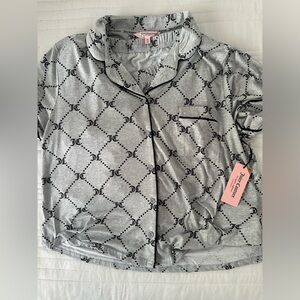 Juicy Couture grey pajama set size XL. Brand new with tags